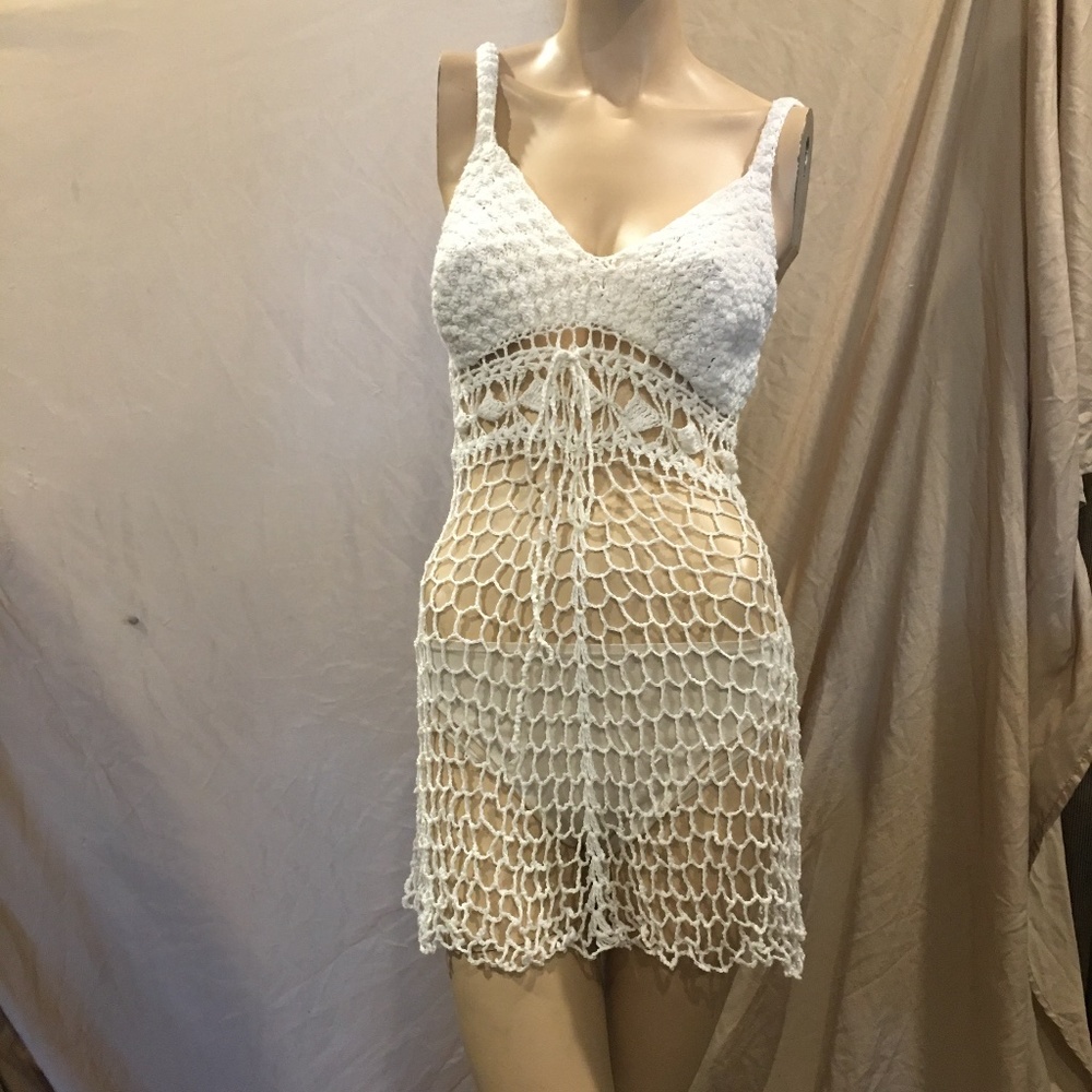 Knit swim coverup
